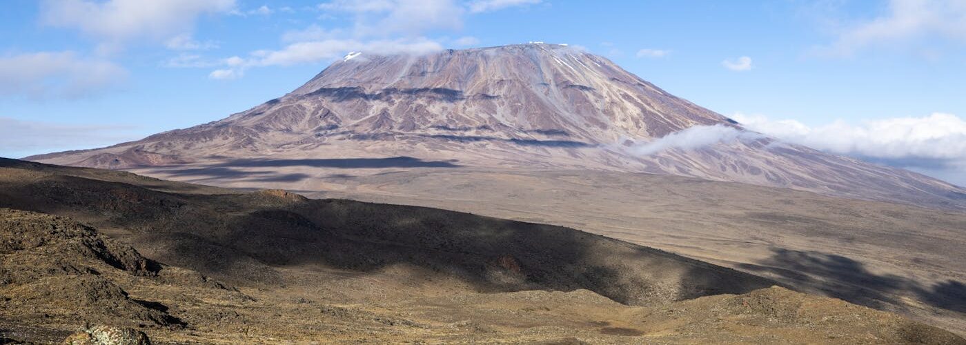 Paysage du Kilimandjaro avec acacias dans la savane africaine