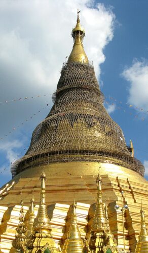 Pagode Shwedagon dorée à Yangon, Birmanie