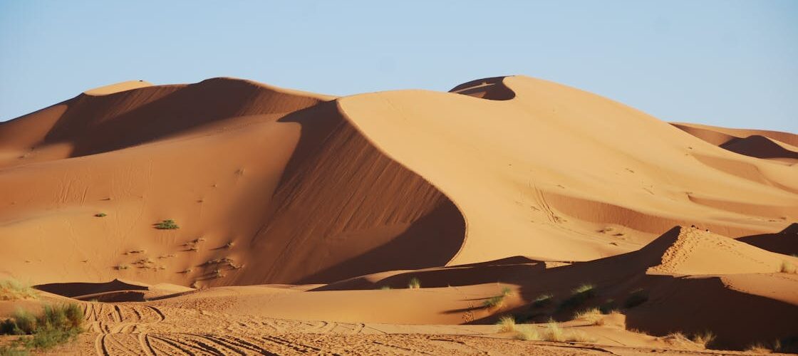 Dunes de sable du désert de Merzouga, Maroc