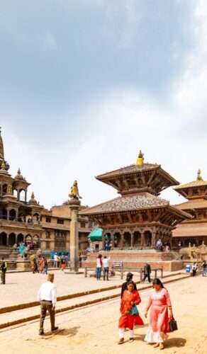 Temples de la place Durbar de Patan, vallée de Katmandou, Népal